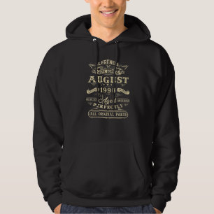 24:e födelsedagsljud född i augusti 1998 24 år hoodie