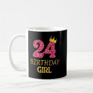 24:e födelsedagspaktusen 24 år gammal 24:e brickan kaffemugg