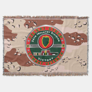 24:e infanteridivisionen Desert Storm Veteran Filt