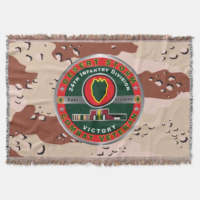 24:e infanteridivisionen Desert Storm Veteran Filt (Framsidan)