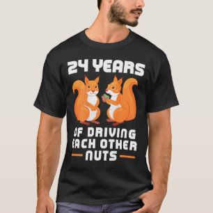 24:e köråret varannan Nöt Roligt Par B T Shirt