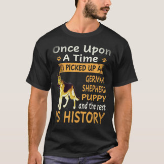 24 En gång tog jag upp en tysk schäferhund T Shirt
