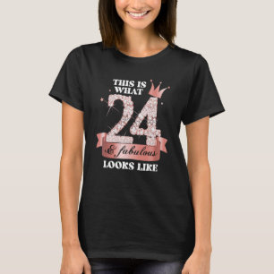 24 & Fabulous I Black Peach Party Group Candid Pho T Shirt