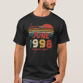 24 Födelsedagsförklaring sedan juni 1998 Ursprungl T Shirt