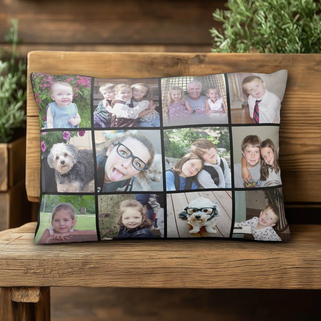 24 Fotomallkollage Prydnadskudde (Custom Pillow)