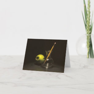 "#24" Frank Sunseri, notecard, penna, grönt äpple Tack Kort