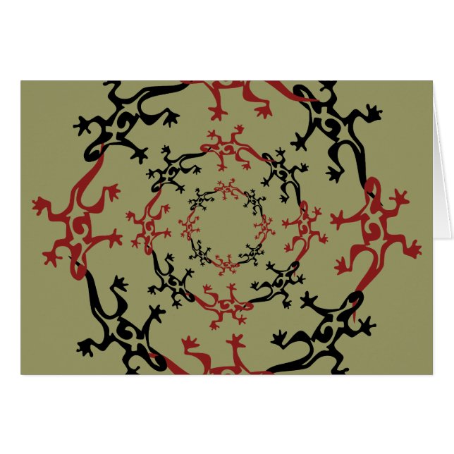 24 GECKOS HÄLSNINGSKORT (Framsidan Horizontal)