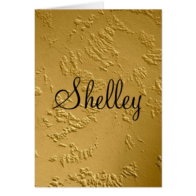 24 Karatguldpersonlig Hälsningskort (Framsidan)