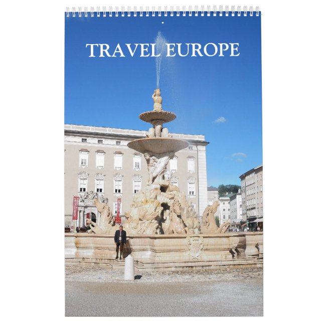 24 månaders rese Europa - ensidig kalender (Omslag)