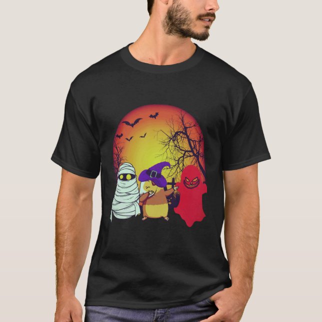 24 marsvin Halloween-pumpa T Shirt (Framsida)