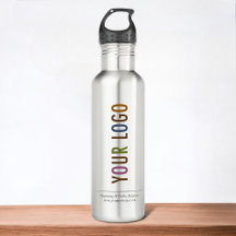 24 oz Stainless Steel Vattenflaska med din Logotyp