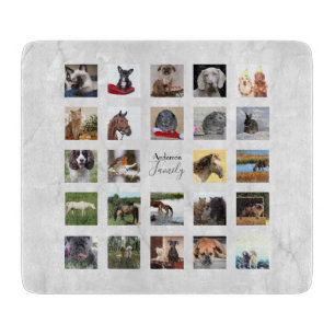 24 PHOTO COLLAGE Marble look Bröllop Gift