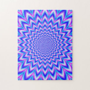 24 poäng Pulse in Blue Rosa and Violet Pussel