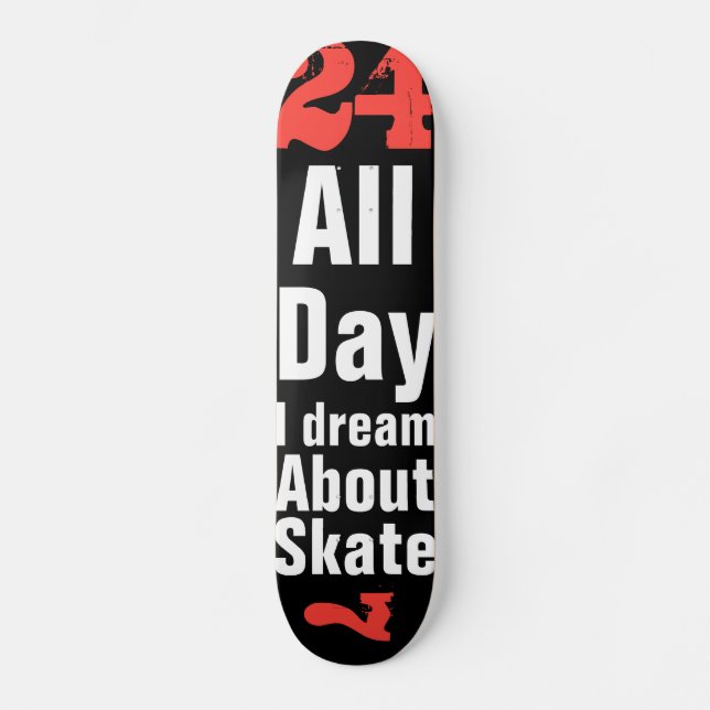 24 Sju Skateboard Bräda 21,5 Cm (Framsida)
