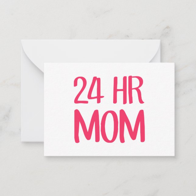 24 timmar Mamma Anteckningskort (Framsida)