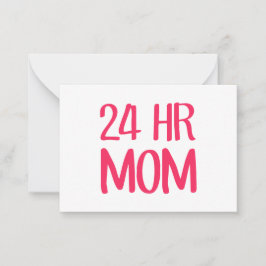 24 timmar Mamma Anteckningskort