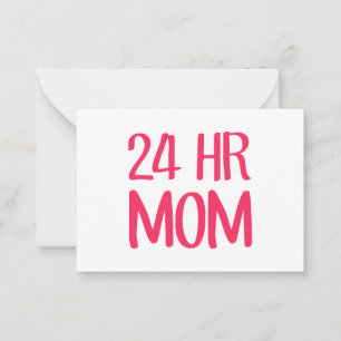 24 timmar Mamma Anteckningskort