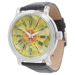 24 timmars blomma armbandsur