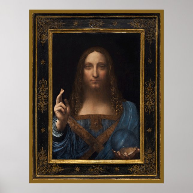 24 tum x 31 tum Salvator Mundi by Leonardo da Vinc Poster (Framsidan)