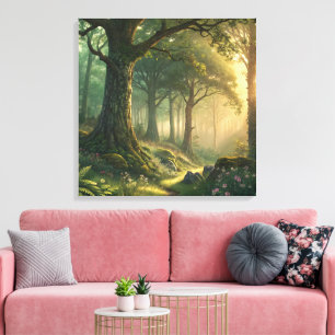 24 tums fyrkantig anpassad canvas fotoväggkonst