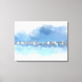 24-tums x 18-tums modern abstrakt i Waterfront Canvastryck