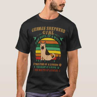 24 tysk schäferflicka själen hos en häxa den elden t shirt