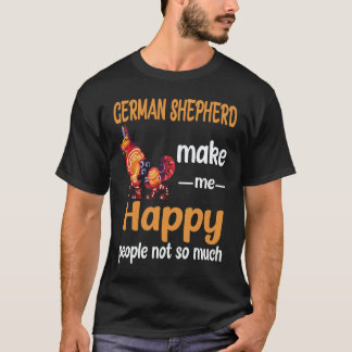 24 tyska schäferhund får mig att må bra människor t shirt
