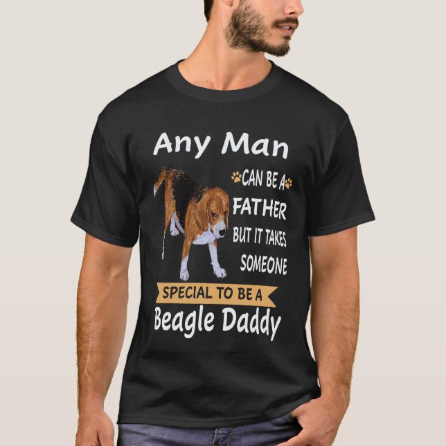 24 Varje Man - Beagle Pappa Beagle T Shirt (Framsida)