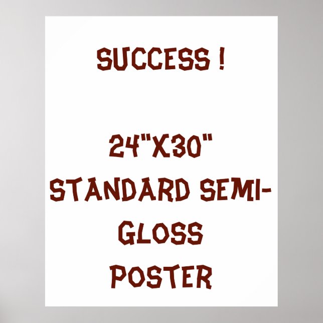 24"x30" Standard halvblank affisch (Framsidan)