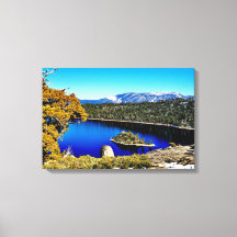 24" X 16" VACKER EMERALD BAY LAKE TAHOE KANVAS