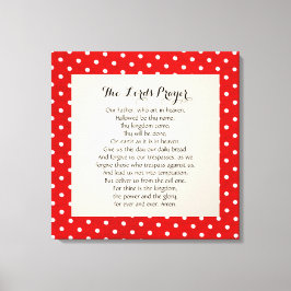 24 x 24 Lord's Prayer Canvastryck