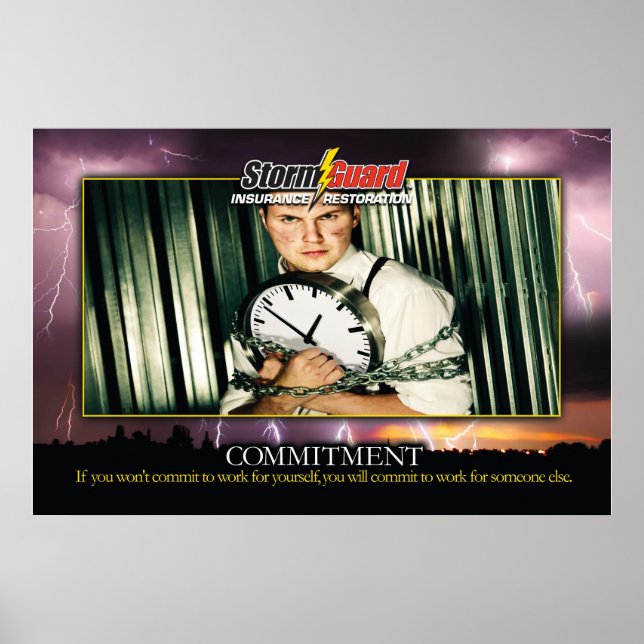 24 x 36" Storm Guard "Commitment" Poster (Framsidan)