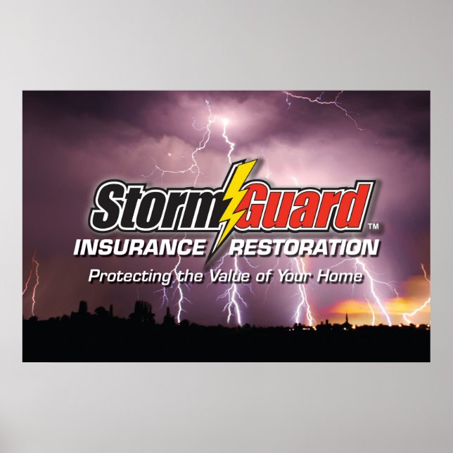24 X 36 Storm Guard-Logotyp Poster (Framsidan)