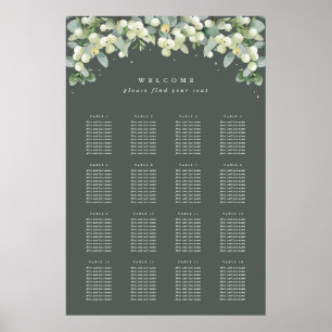 24 x 36-tums 16 Bord med 10 Poster sittplatskort