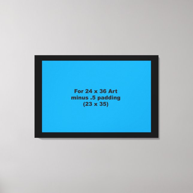 24 x 36 Vågrät Tjock arbetsytans figursättningsmal Canvastryck (Framsida)