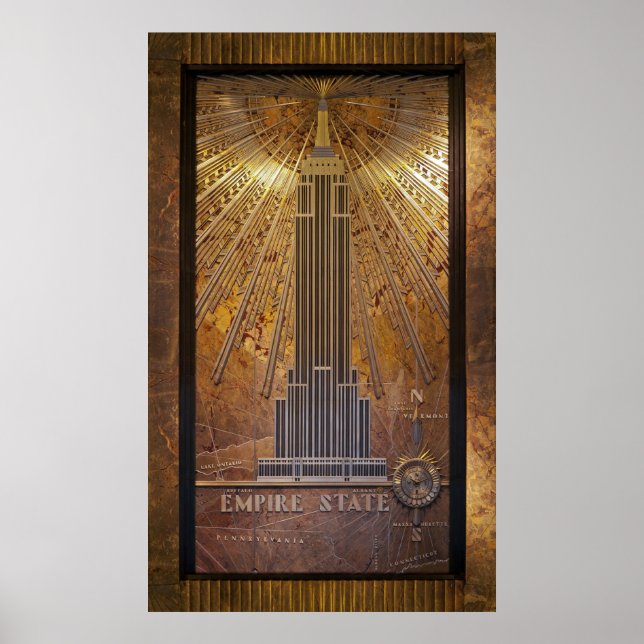 24 x 40 Empire Stare Byggnad Poster utskrift (Framsidan)