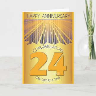24 Year Sober Anniversary | Golden Ray 12 Step  Kort