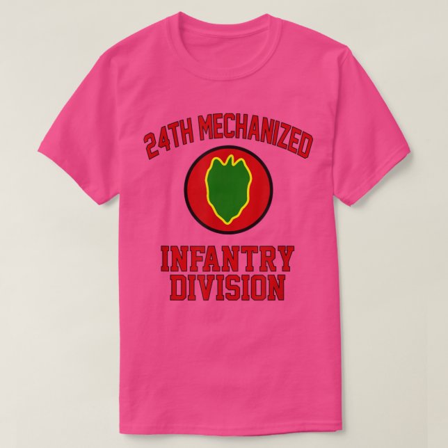 24th Mechanized Infantry Division Veteran Fathers  T Shirt (Design framsida)