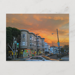 24th Street @ Dusk - San Francisco, CA Vykort