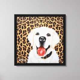24x24 London - engelska Golden Retriever Canvastryck