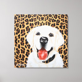 24x24 London - engelska Golden Retriever Canvastryck