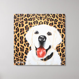 24x24 London - engelska Golden Retriever Canvastryck