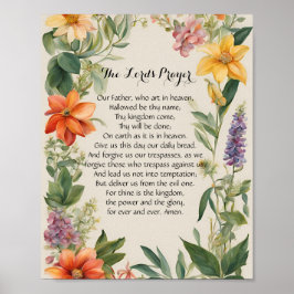24x30 Lord's Prayer Poster Skriv ut