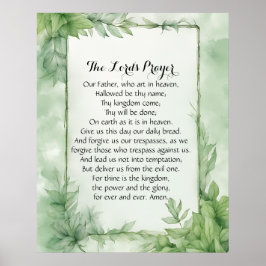 24x30 Lord's Prayer Poster Skriv ut