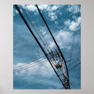 24x30 Urban Sky Seoul Sydkorea Fototryck Poster