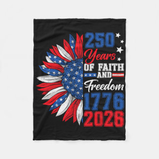 250 Amerika År Frihet 1776 2026 250-årsdag Fleecefilt