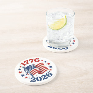 250 Amerikansk Självständighet Patriotisk Flagga 1 Underlägg