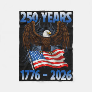 250 amerikanska år 1776 2026 250-års födelsedagsör fleecefilt