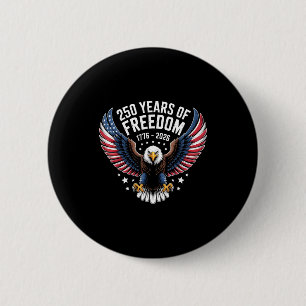 250 amerikanska frihetsår 1776–2026 patriotisk örn knapp