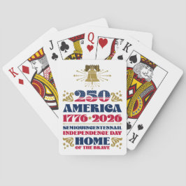250 Amerikanska Liberty Bell Classic-spelkort Casinokort